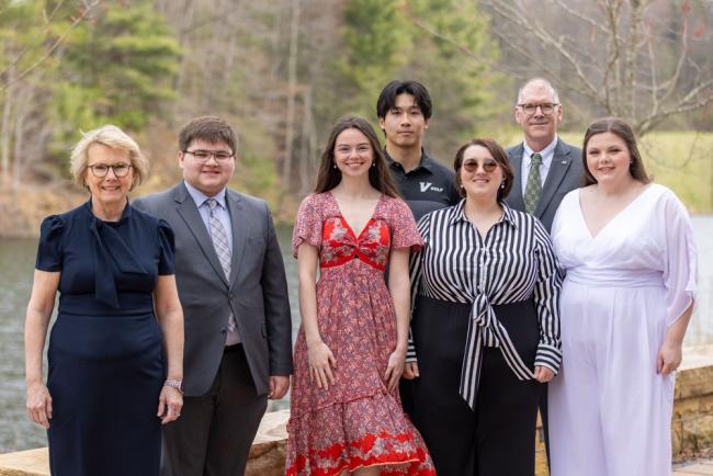 Chancellor Henry and Provost Johnson with Tice recipients