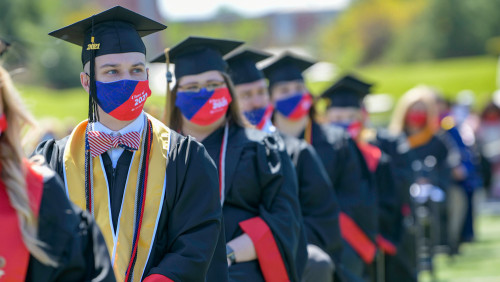Students at Commencement