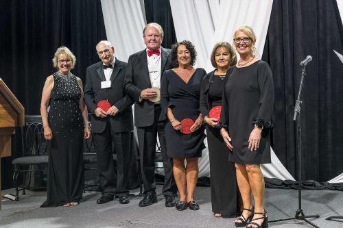 Campaign cabinet members with Chancellor Henry and Valerie Lawson