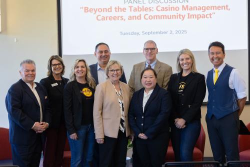 Panelists with UVA Wise leadership