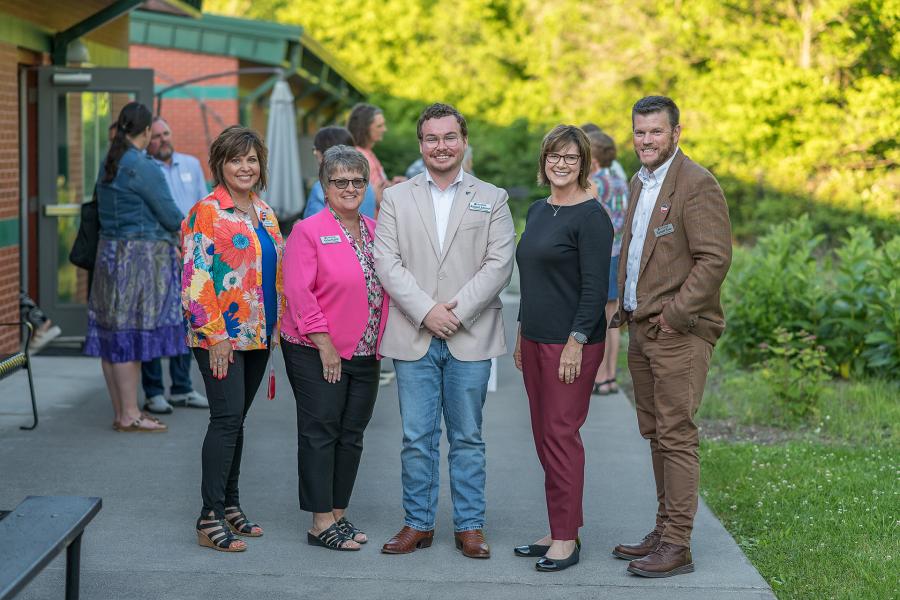 Group of people standing outside