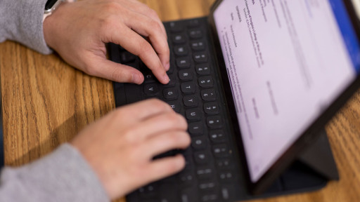 Typing on iPad