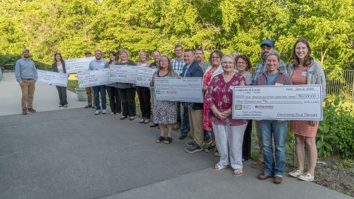 2025 awardees with checks