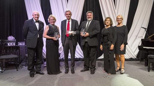 Lewey Lee, Chancellor Henry, members of The Bill Gatton Foundation, Rhonda Perkins, Valerie Lawson