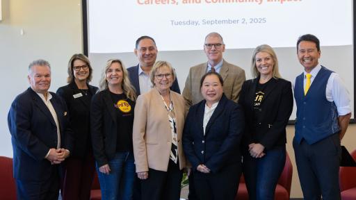 Panelists with UVA Wise leadership